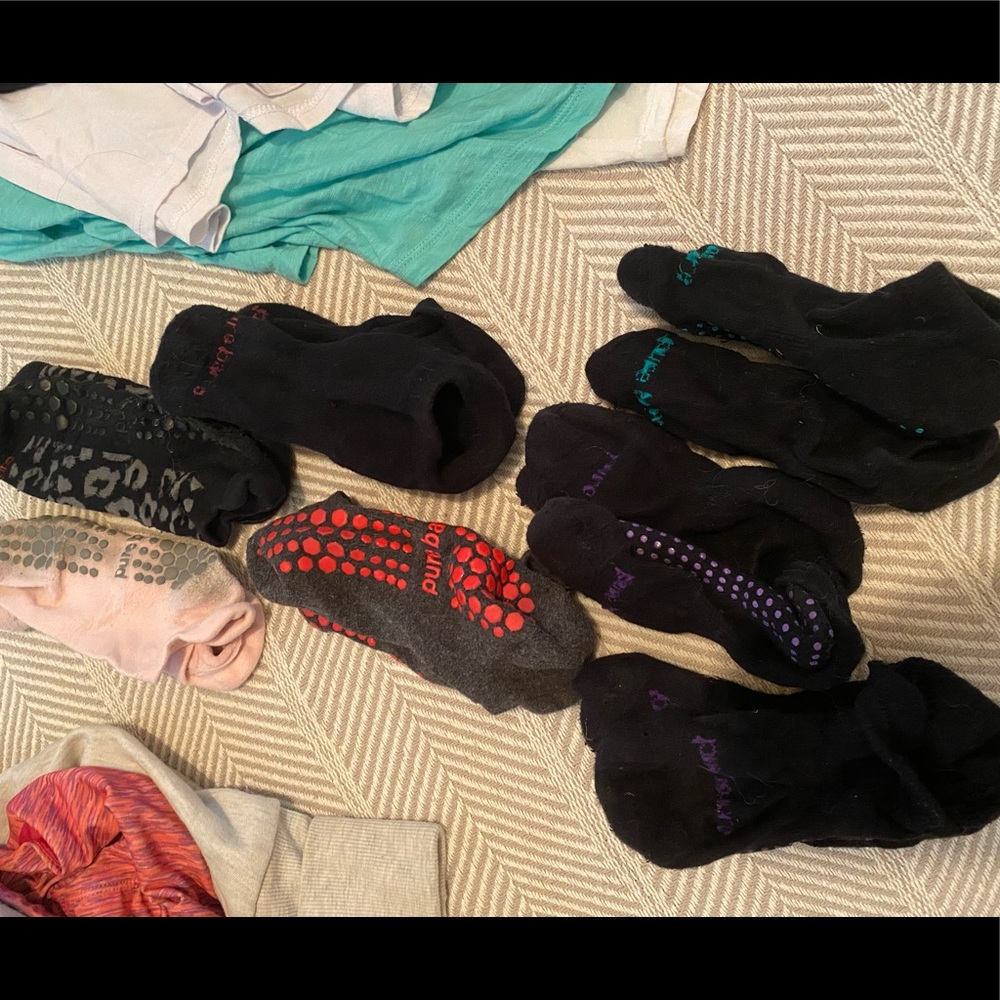 7 pairs of Pure Barre Socks